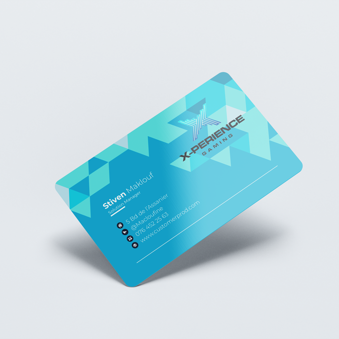 carte de visite en pvc personnalisée