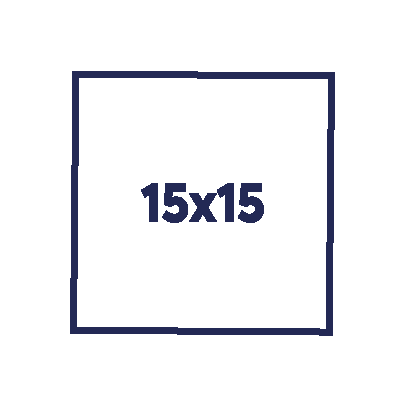 15x15cm
