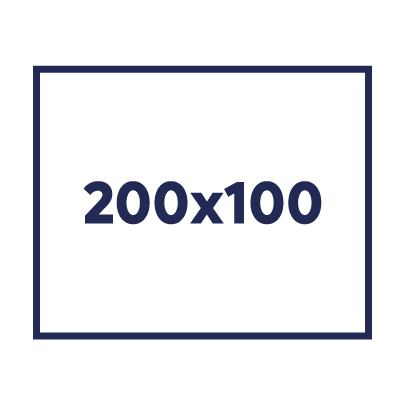 200x100 cm