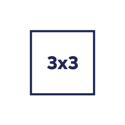 3x3cm