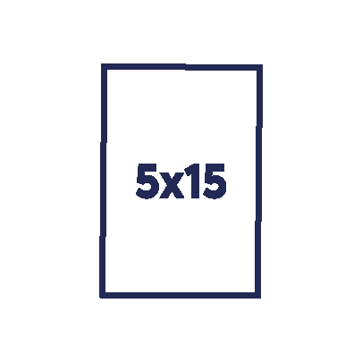 5x15cm