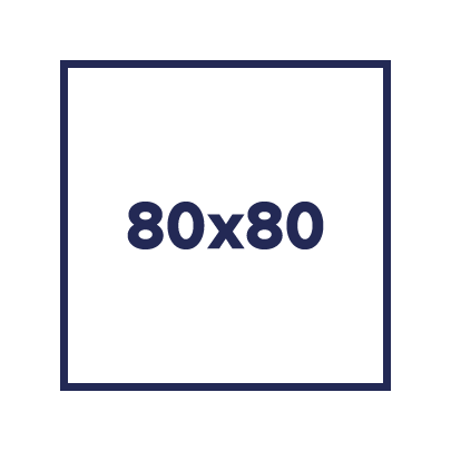 80x80cm