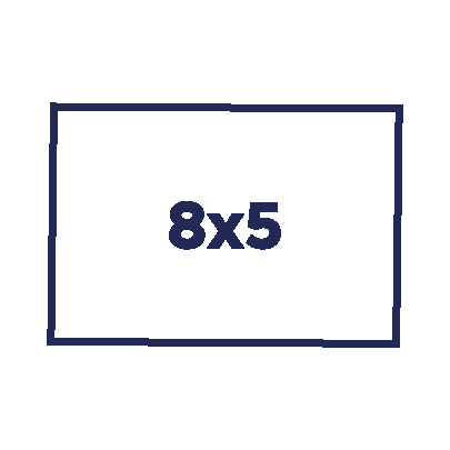8x5 cm
