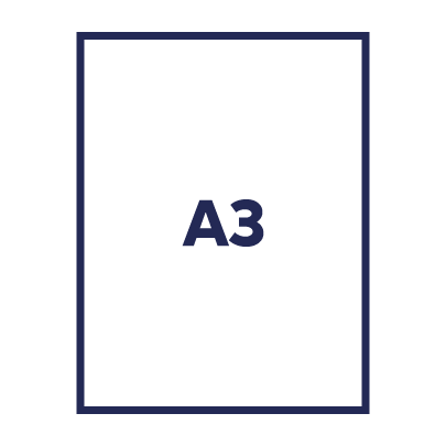 A3 - 29,7x42cm